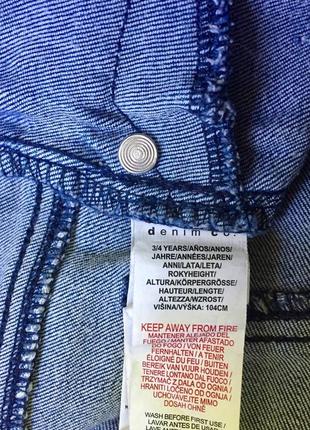 Джинси джегінси denim co узкачі 3-4 роки 104 см7 фото