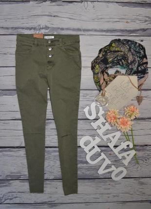11 - 12 років нові дуже класні стильні фірмові джинси вузькі скіні хакі сток