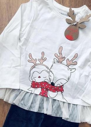 🎄святковий реглан на дівчинку 🎀