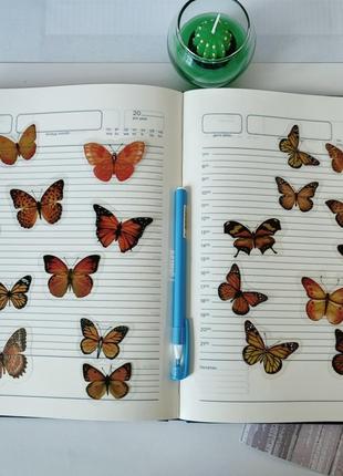 Набор #36 для скрапбукинга, наклейки изображения стикерт скетчи для ежедневника блокнот записная книжка скетчбук бабочки