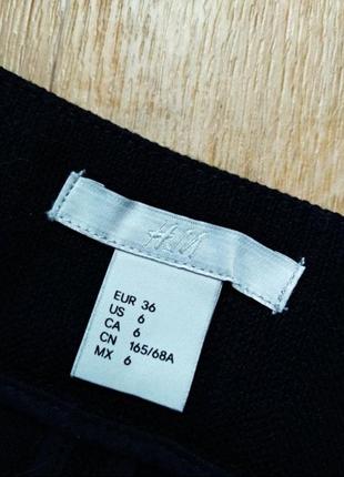 Чорні шорти з цупкої тканини на високій посадці h&m4 фото