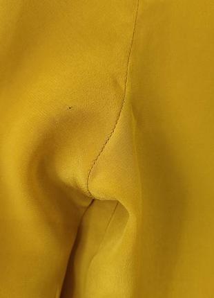 Шовкова блуза , горчичного кольору ввд zara5 фото