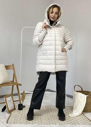 Зимове пальто жіноче італійська куртка зимова чорний пуховик біла зимова куртка1 фото