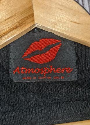 Черный длинний свитер с паетками atmosphere #3245 фото