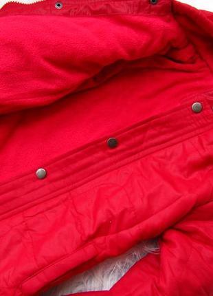 Стильная демисезонная теплая куртка парка с капюшоном juniors4 фото