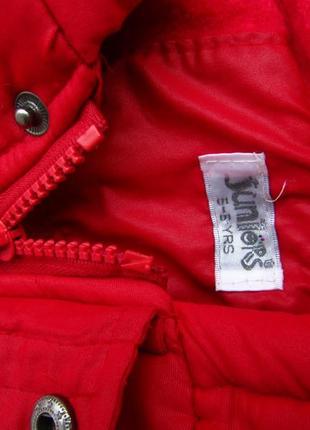 Стильная демисезонная теплая куртка парка с капюшоном juniors3 фото