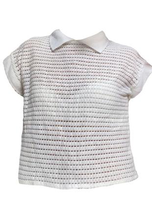 Біла в‘язана кофтинка