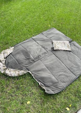 Спальник на флісі піксельний водонепроникний, спальний мішок для військових4 фото