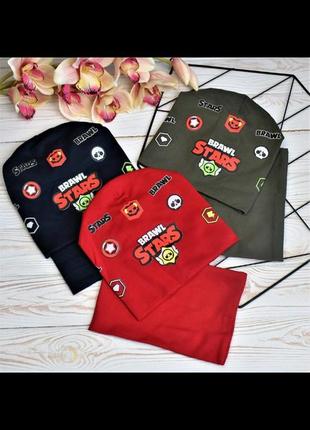 Набір шапочка+хомут на хлопчика