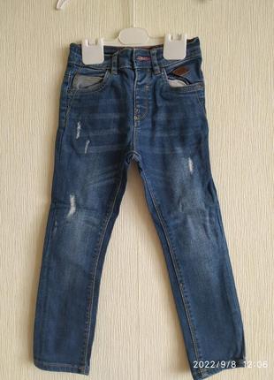 Фирменные демисезонные детские джинсы на 3-4 года