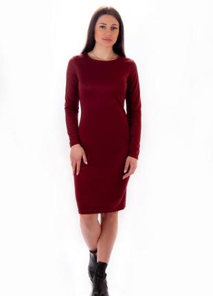 Плаття міді в базових кольорах 🎨 плаття з довгим рукавом
