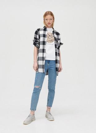 Футболка з принтом amsterdam cropp бавовна