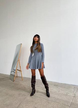 Платье  рубчик 3