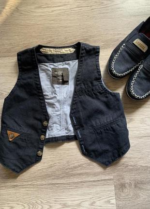 Дитяча джинсова жилетка h&m