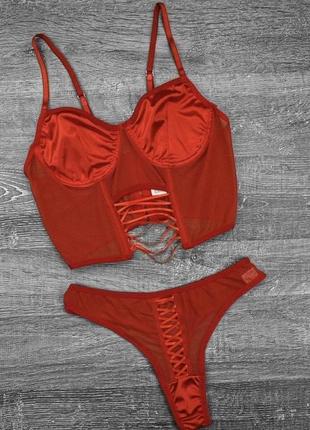 Сексуальний прозорий комплект білизни