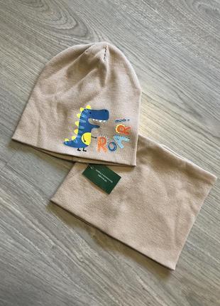 Стильний набір на хлопчиків шапка з хомутом