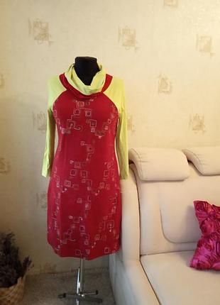 Моделююче тепле плаття, фліс, вишивка, геометричний візерунок