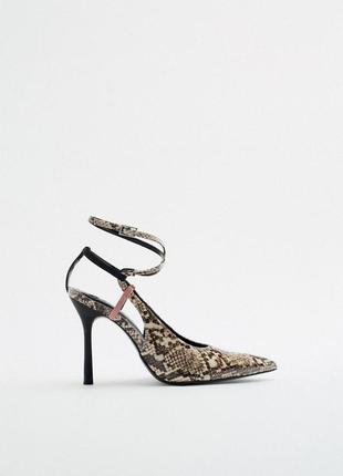 Туфлі човники zara, босоніжки, 37 розмір4 фото