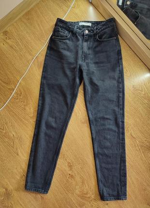 Zara basic denim z1975, джинси чорні