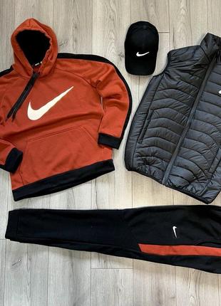 4в1 мужской спортивный трикотажный костюм nike