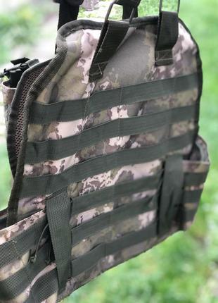 Плитоноски з пришивними підсумками  сумка рюкзак военные аксессуары військовий одяг3 фото