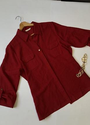 Сорочка бордового коліру