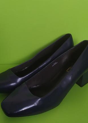 Синие туфли на устойчивом каблуке ariane, 5,5/393 фото