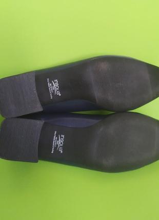 Синие туфли на устойчивом каблуке ariane, 5,5/399 фото