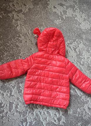 Дитяча куртка легка з вушками7 фото
