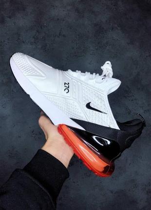 Чоловічі кросівки nike air max 270 light bone white black red знижка sale