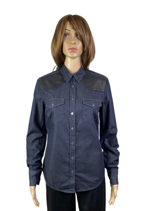 Рубашка с кожаными вставками tommy hilfiger