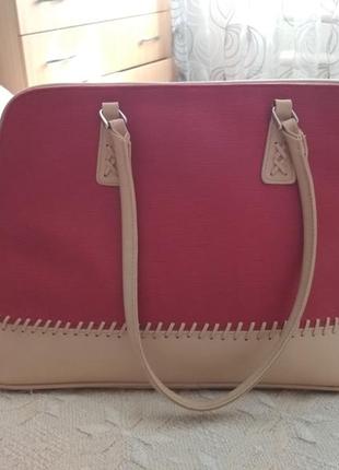 Стильна сумка жіноча бордового кольору