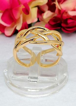Каблучка з медичного золота xuping. розмір 16 (роз'єм) позолочені каблучки.