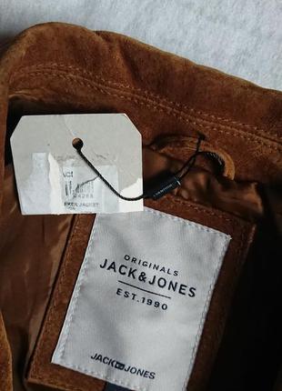 Брендова фірмова байкерська шкіряна куртка jack&jones biker jacket,нова з бірками.7 фото