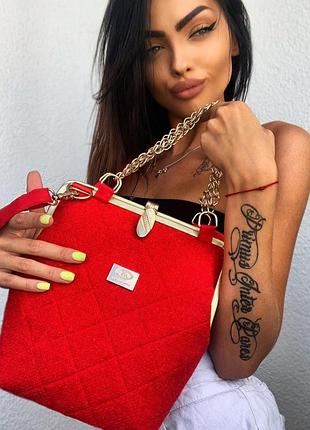 Сумка з фермуаром ручної роботи, handmade