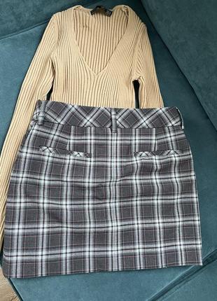 Міні-спідниця в клітинку 3