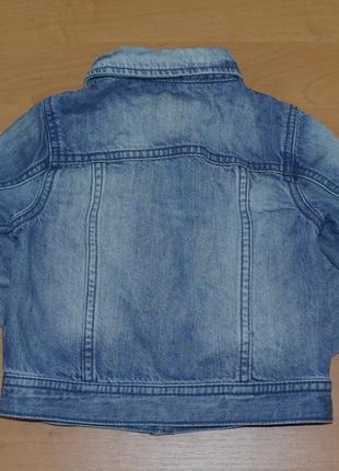 Качественная, джинсовая куртка f&f (4-5 лет)4 фото