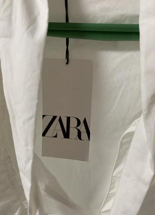 Сорочка рубашка блуза з рюшами zara6 фото