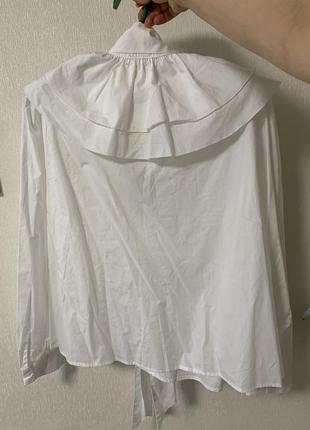Сорочка рубашка блуза з рюшами zara7 фото