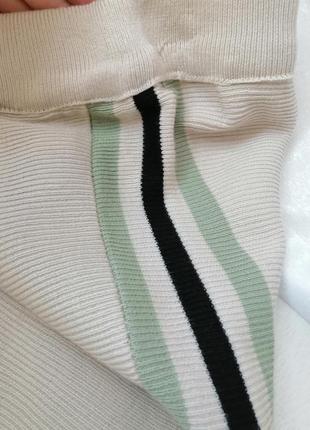 В'язані штани палаццо лампаси з розрізами етикетки зі складом тканини немає орієнтуйтеся на виміри н9 фото