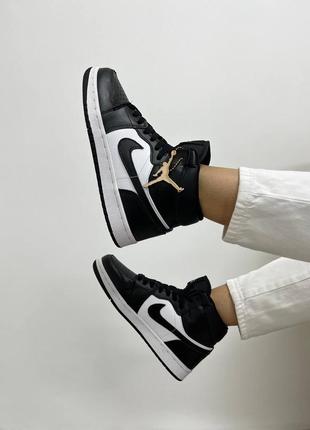 Жіночі кросівки nike air jordan high black wine white