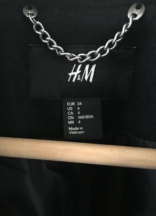 Шерстяне пальто оверсайз «h&m»4 фото