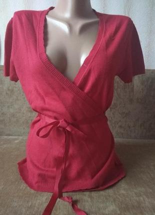 Кофта  кардиган с запахом на завязках next р 44-46