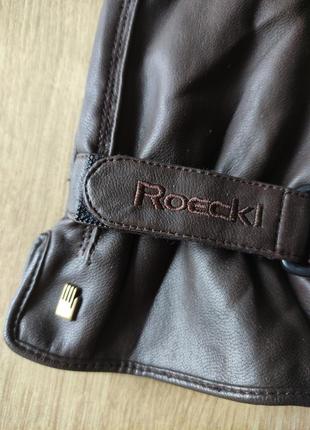 Шикарные мужские кожаные перчатки roeckl, германия, р.8,5 (м).3 фото