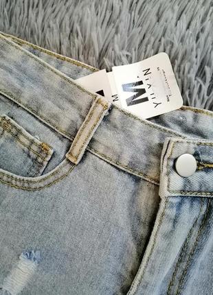 Джинсовые шорты  рванка джинсові шорти рванка3 фото