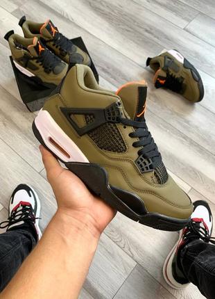 Кросівки nike air jordan 4 retro dark-green