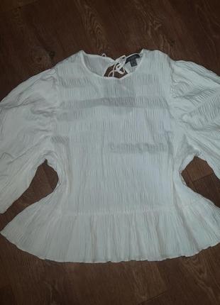 Белая блуза батал р.202 фото
