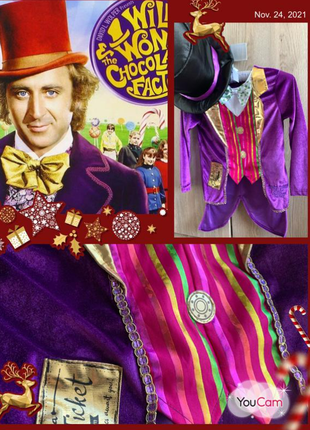 Карнавальный костюм roald dahl вилли вонка чарли и шоколадная фабрика на 7-8 лет.5 фото