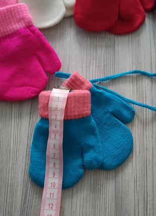 Рукавички дитячі демисезонні трикотажні рукавички на осінь5 фото