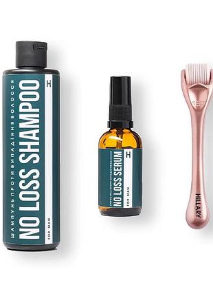 Чоловічий комплекс проти випадіння волосся мезололлер для шкіри голови hillary no loss care for man